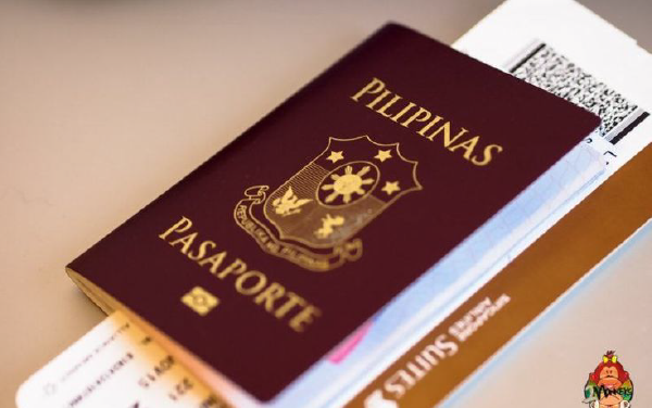 Hình ảnh visa Philippines có màu nâu và chữ màu vàng