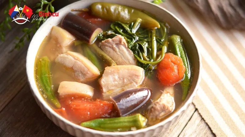 Sinigang – canh chua cực kỳ nổi tiếng ở Philippines