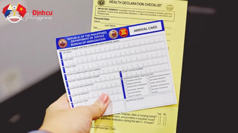 Những bước cơ bản để điền tờ khai nhập cảnh Philippines