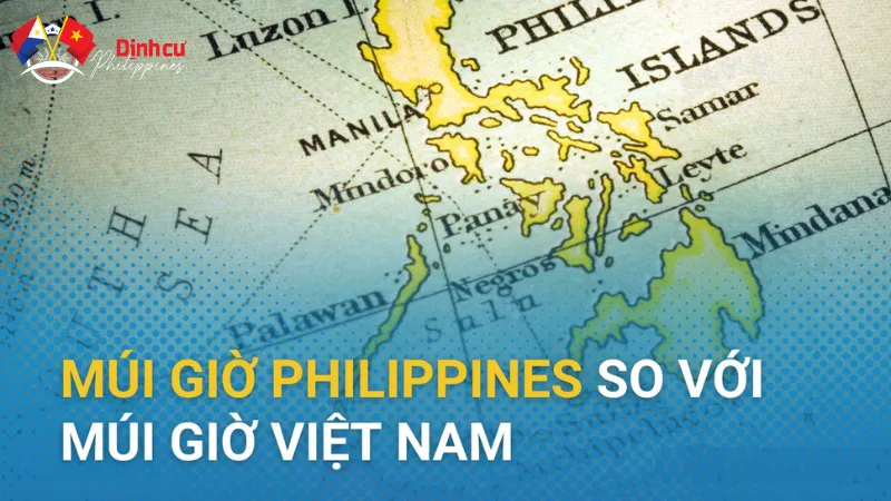 So sánh múi giờ Philippines và Việt Nam